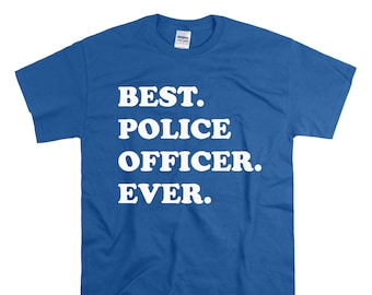 Camiseta de policía - 100 % algodón - Regalo para las fuerzas del orden
