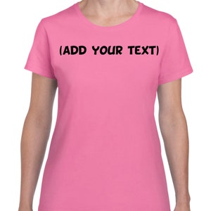 Personalized T-Shirt Add your own text Custom T-shirt Customized T-Shirts image 2