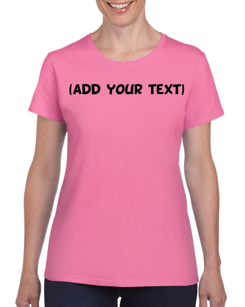 Personalized T-Shirt Add your own text Custom T-shirt Customized T-Shirts image 2