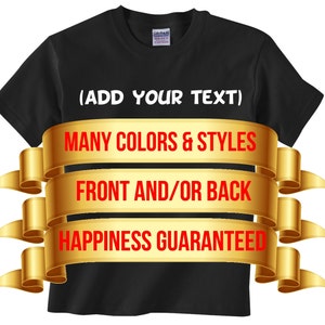 Custom Kids T-Shirt - Custom Youth T-Shirt - Personalized Kids Shirt - Personalized Youth Shirt - Make your own youth t-shirt