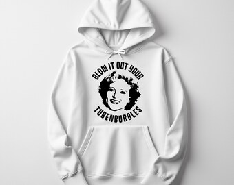 Golden Girls Hoodie: Betty White 'Tubenburbles' - Soft & Cozy Pullover