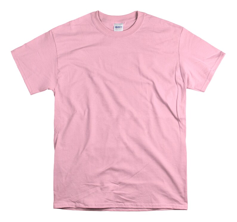 Custom Text T-Shirt: Personalized Unisex Cotton Tee Light Pink
