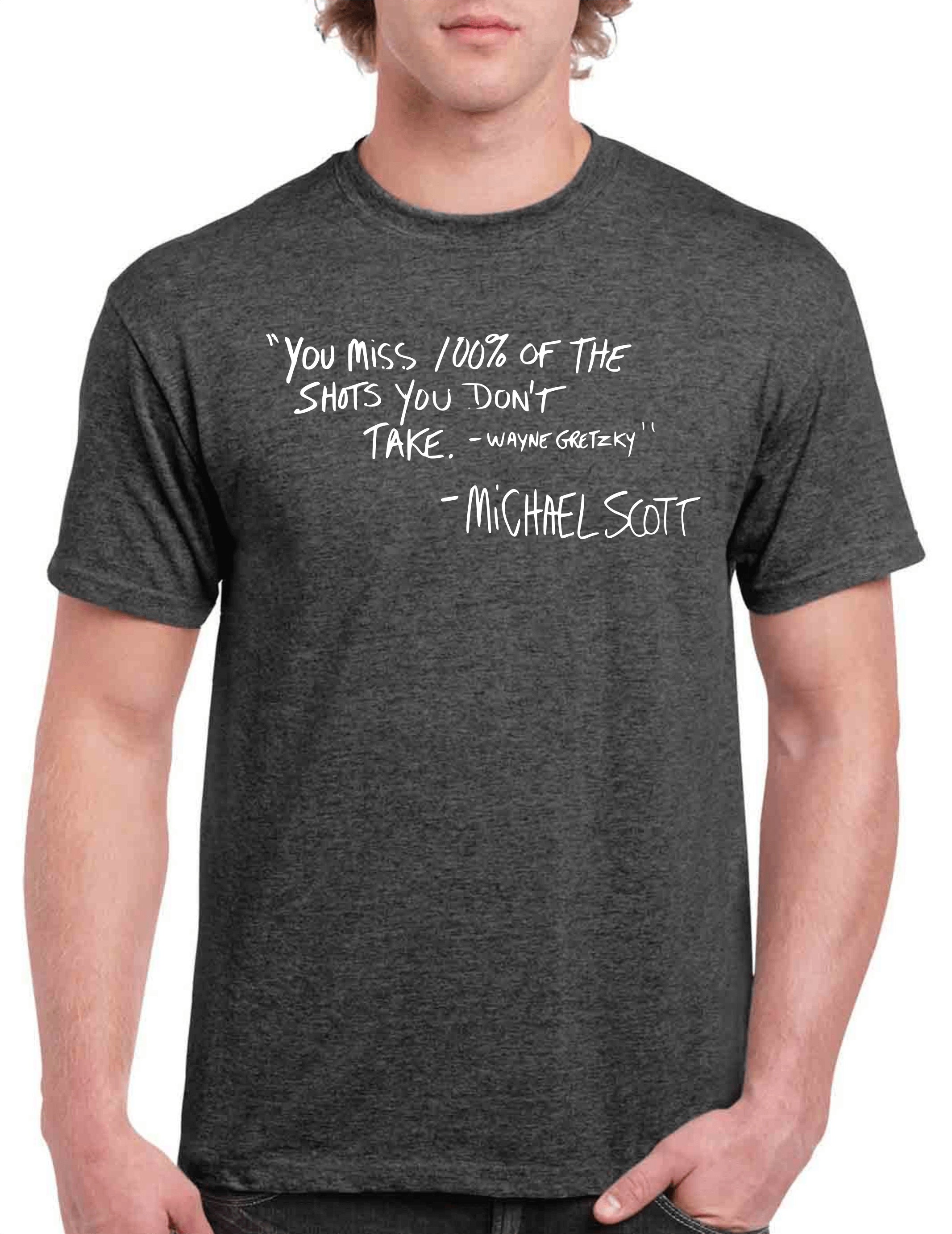 verlies staan Massage The Office T-shirt Michael Scott Quote You Miss 100 of the - Etsy