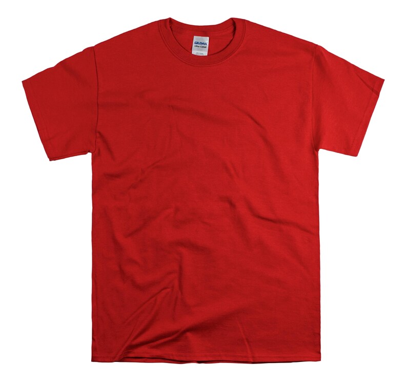 Custom Text T-Shirt: Personalized Unisex Cotton Tee Red