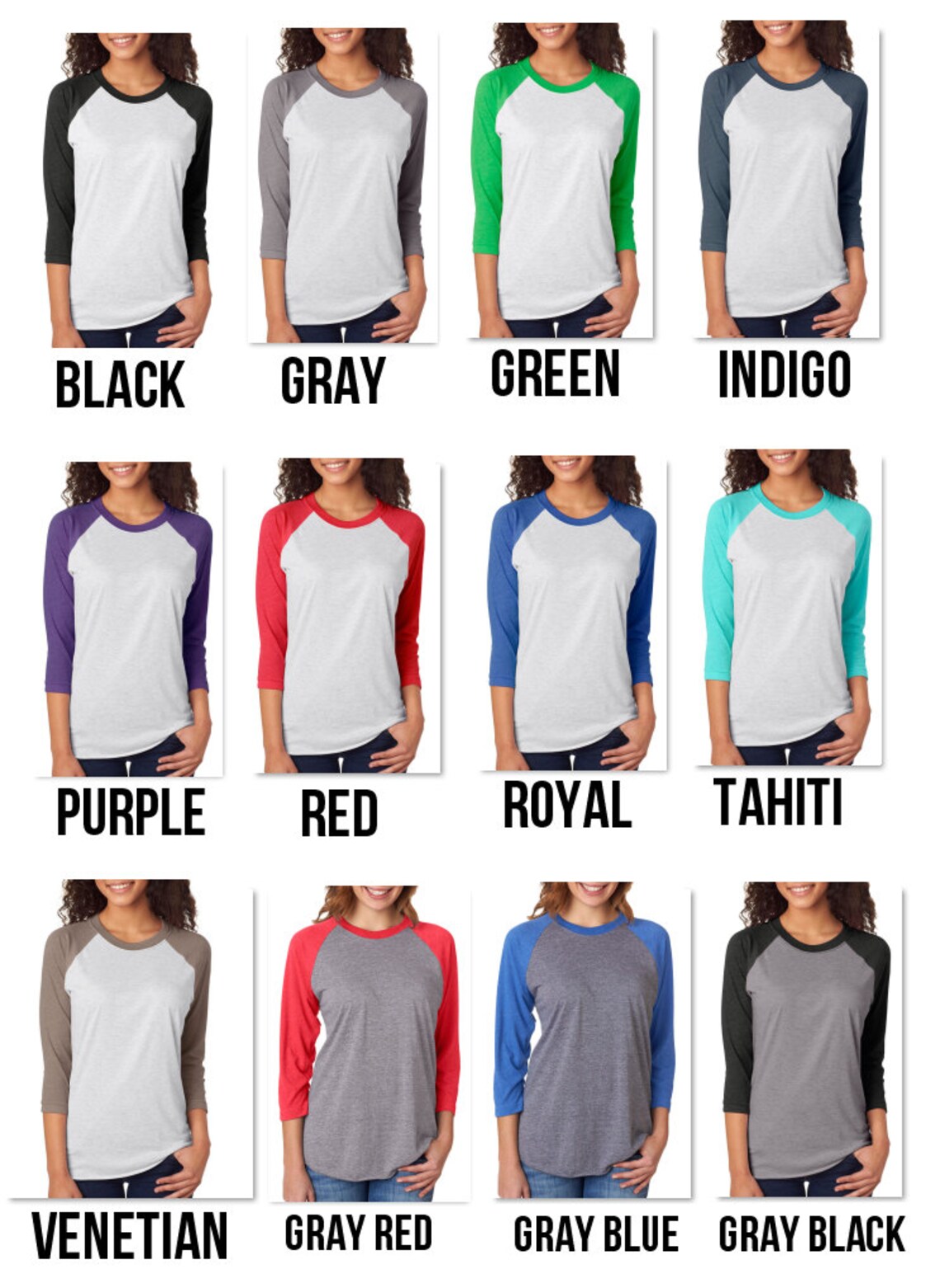 Custom Adult Raglan Custom Unisex Raglan Personalized Etsy