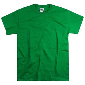 Custom Text T-Shirt: Personalized Unisex Cotton Tee Irish Green