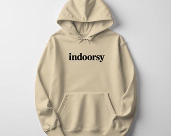 Cozy Indoorsy Hoodie: Soft Cotton-Blend Loungewear