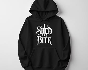 I Shed and Bite Hoodie – Comfy Gothic Y2K Pullover