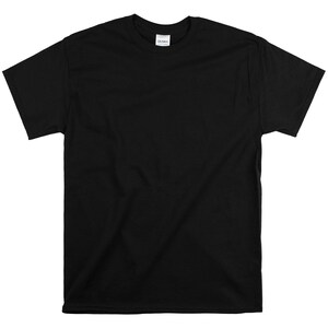 Custom Text T-Shirt: Personalized Unisex Cotton Tee Black