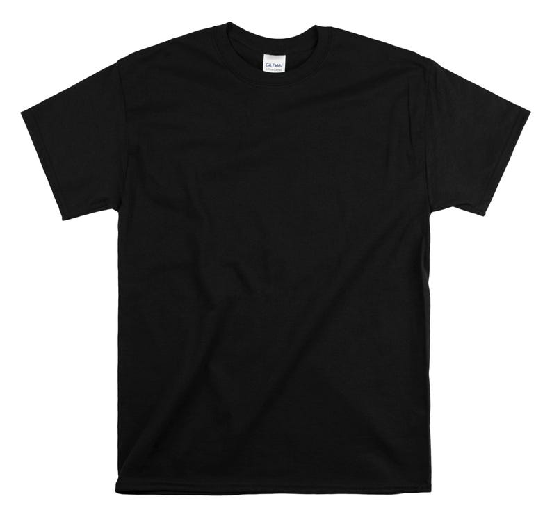 Custom Text T-Shirt: Personalized Unisex Cotton Tee Black