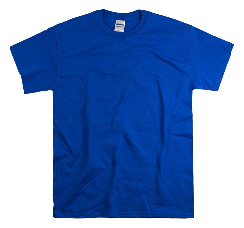 Custom Text T-Shirt: Personalized Unisex Cotton Tee Royal