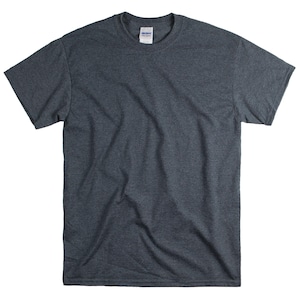 Custom Text T-Shirt: Personalized Unisex Cotton Tee Dark Heather