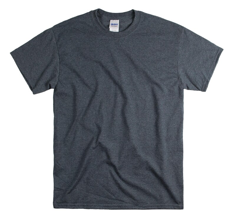 Custom Text T-Shirt: Personalized Unisex Cotton Tee Dark Heather