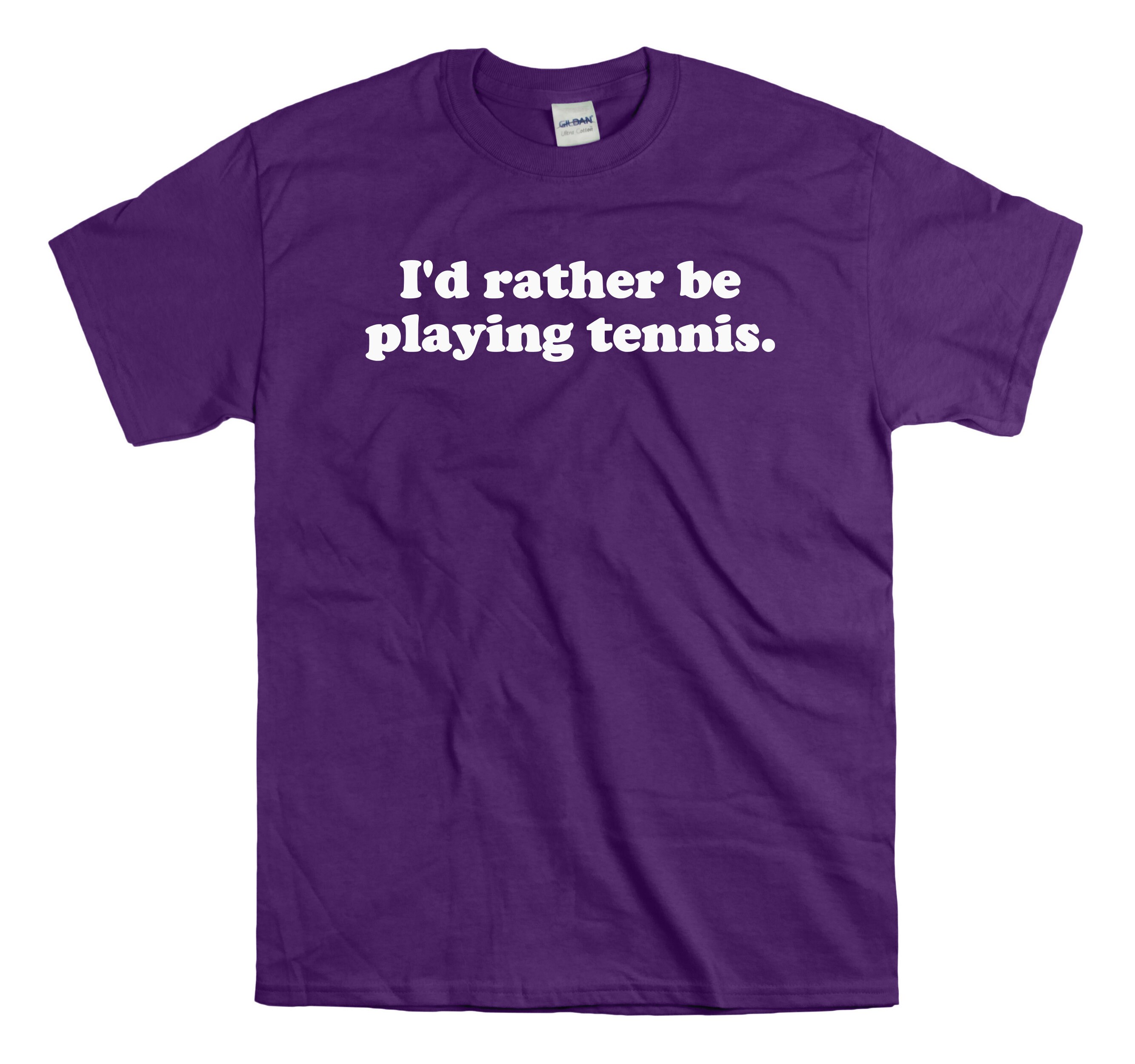 I'd Rather Be Playing Tennis TShirt Tennis TShirt Etsy
