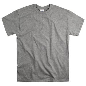 Custom Text T-Shirt: Personalized Unisex Cotton Tee Sport Grey