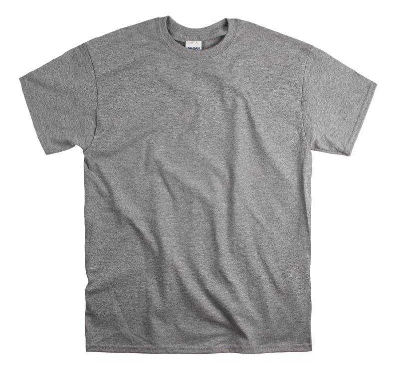 Custom Text T-Shirt: Personalized Unisex Cotton Tee Sport Grey