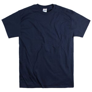 Custom Text T-Shirt: Personalized Unisex Cotton Tee Navy