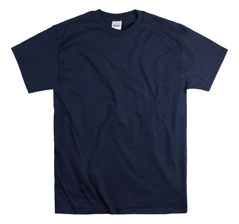 Custom Text T-Shirt: Personalized Unisex Cotton Tee Navy
