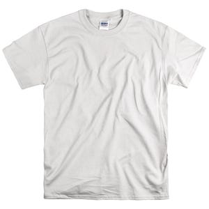 Custom Text T-Shirt: Personalized Unisex Cotton Tee White