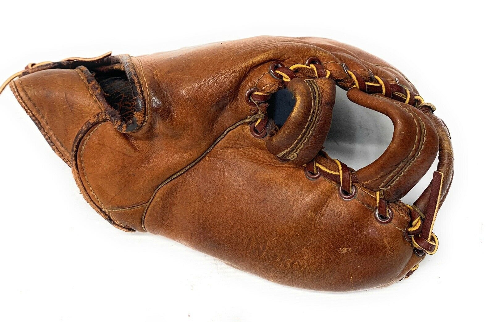 Vintage rare nokona baseball First baseman Leather glove Etsy