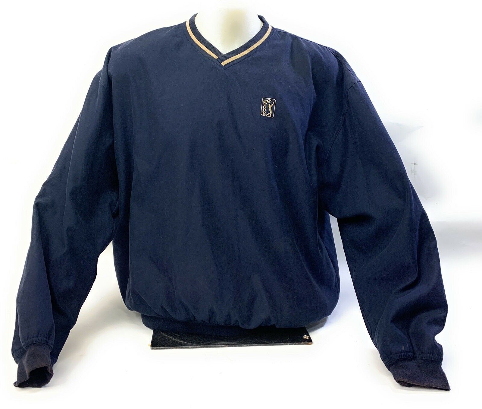 PGA Tour Mens Golf Windbreaker Pullover Jacket V Neck Sz L Etsy