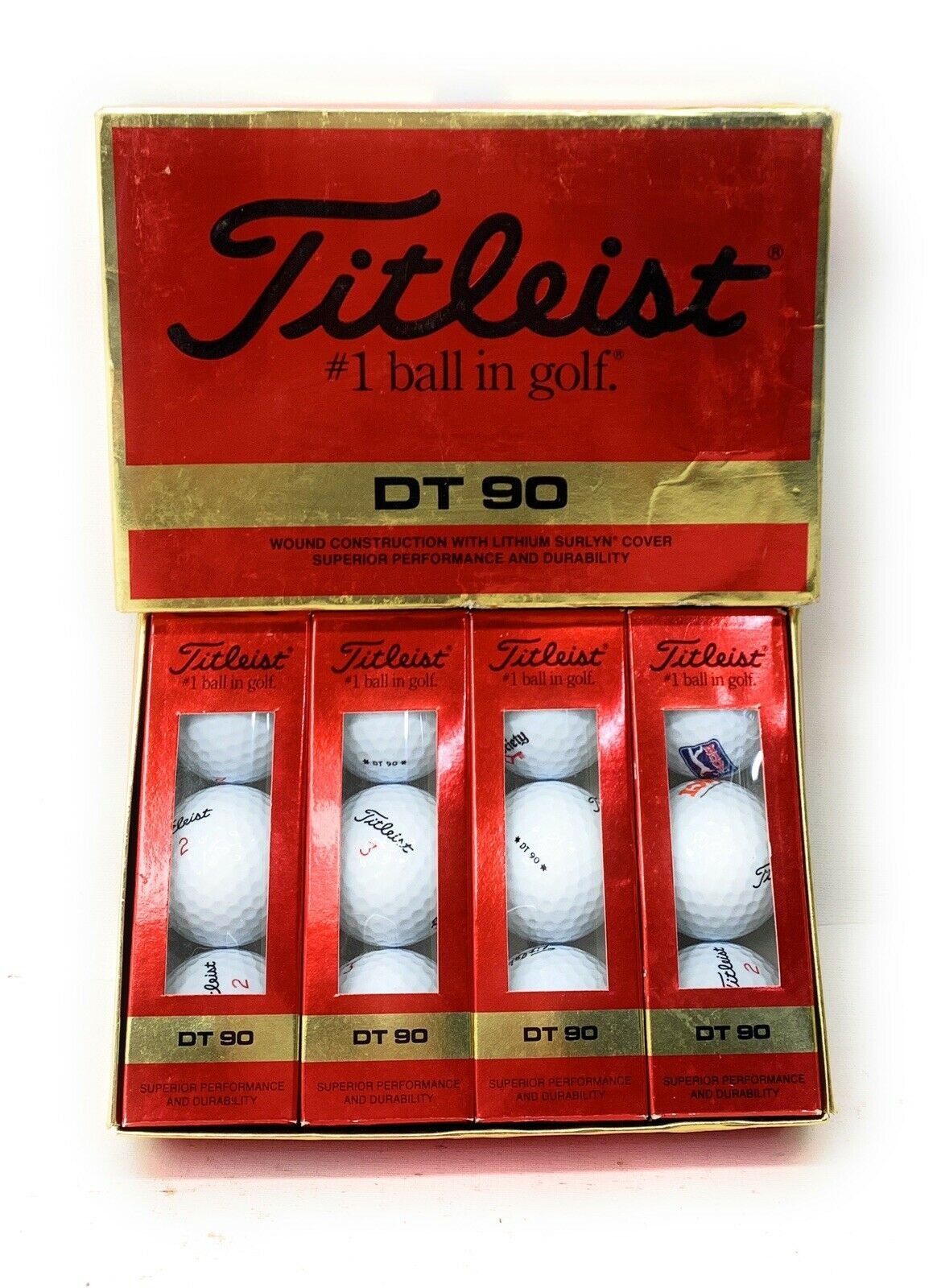 Titleist 1 Ball In Golf DT90 Etsy