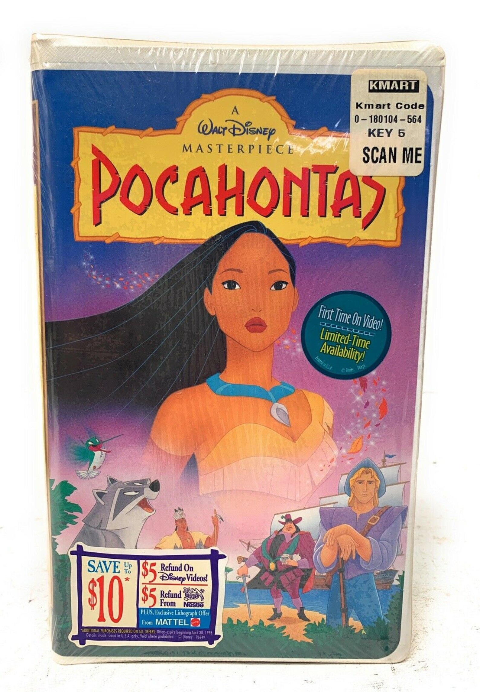 Pocahontas 1996 VHS Walt Disney Masterpiece Collection Etsy