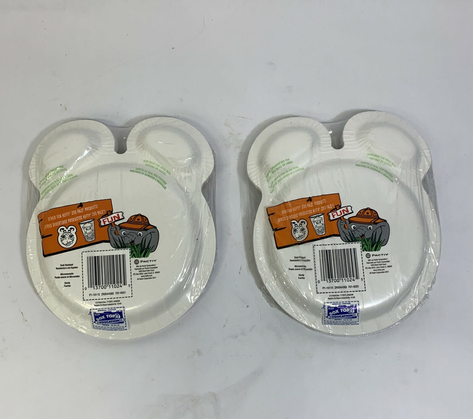 Zoo Pals Plates Safari Collection Lot Of 2 Sealed Etsy