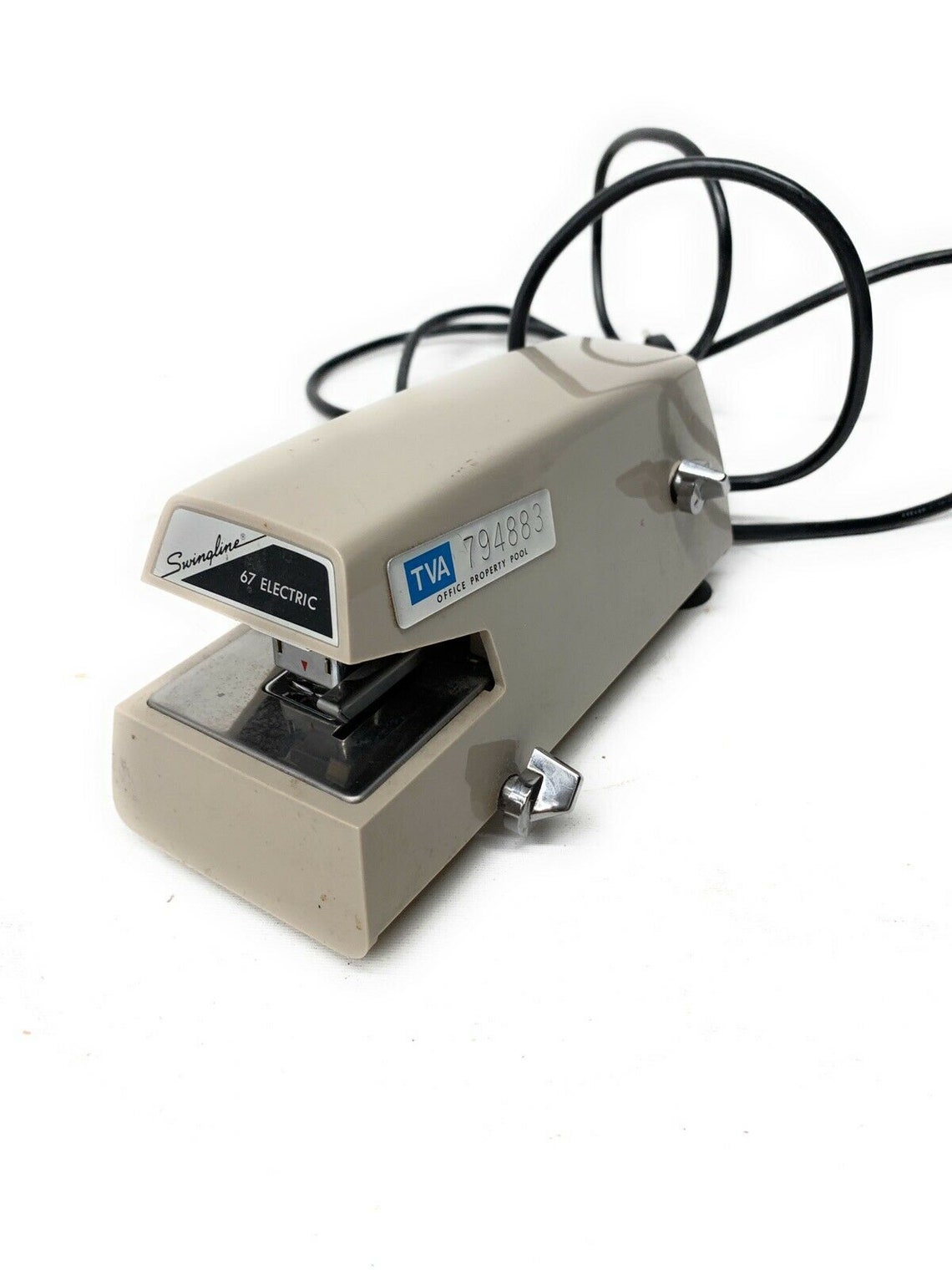 Vintage Swingline Model 67 Beige Electric Stapler Tested Etsy