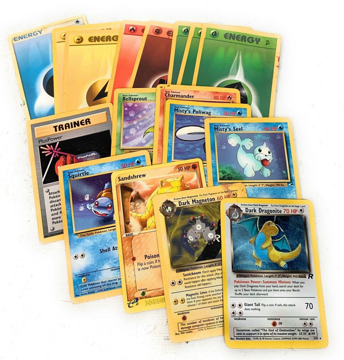 1999 2000 Pokemon Cards Lote 8 Tarjetas De Energ a Dragonita Etsy