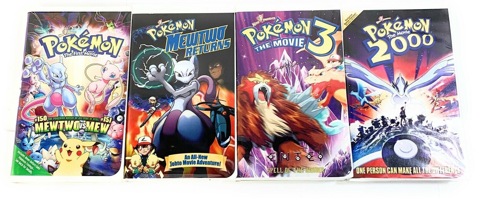 Lot of 4 Pokemon VHS The First Movie Mewtwo Returns | Etsy