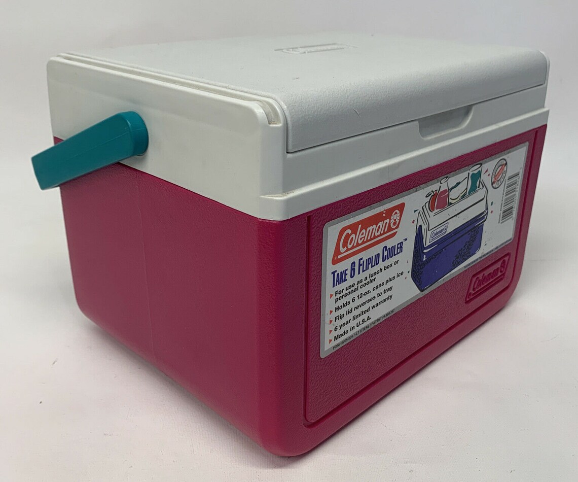 Vintage 90's Coleman Modelo 5205 Cooler Lunch Box Fuchsia Etsy