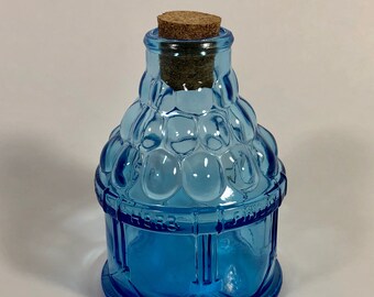 Wheaton Herb Finley Vol Western Rifle Company 3 Inch Colored Blue Glass Stamped Cork Excellent Vintage Condition