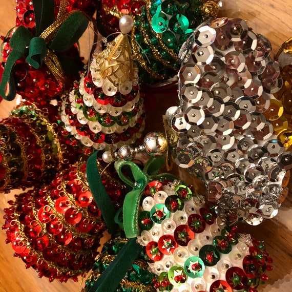 Shiny Sequin Coating Pinecone Hanging Ornaments Festive - Temu