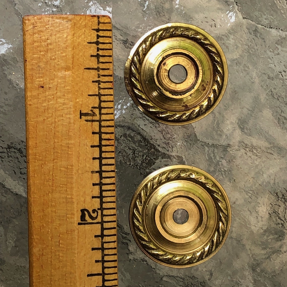 Brass Back Plates for Drawer Pull Knob Set of 2 Door Pull Etsy