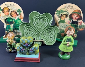 Irish Ornaments St Patrick Day Decoration Irish Theme Holiday Decor Vintage Estate Items Make a selection