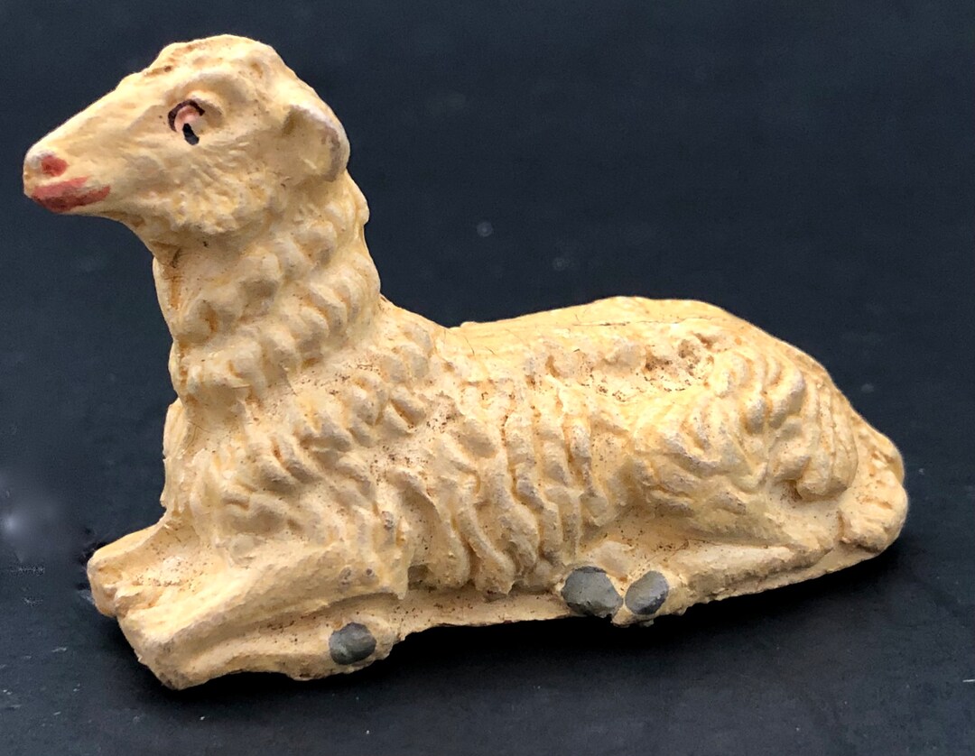 Nativity Sheep Manger Creche Figure Made in Italy 1950s Etsy