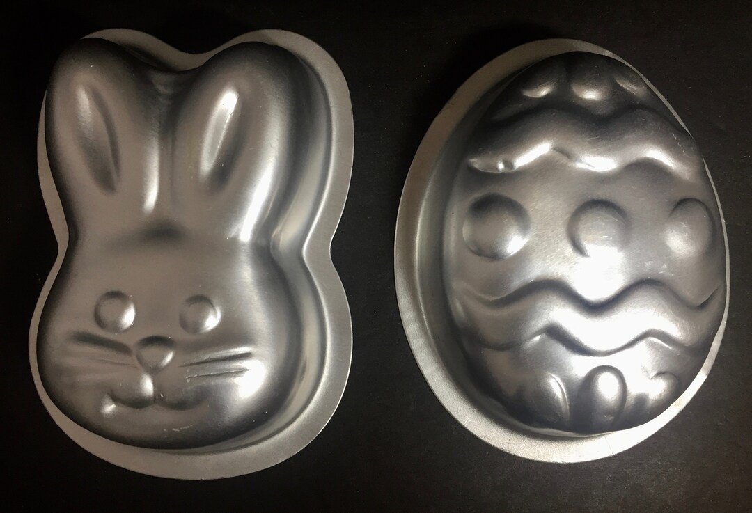 Bunny Easter Egg Cake Pan/mold Individual Size Excellent Etsy