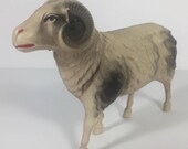 Celluloid Ram Sheep Animal Christmas Display Putz Animal Collectible Vintage 30s
