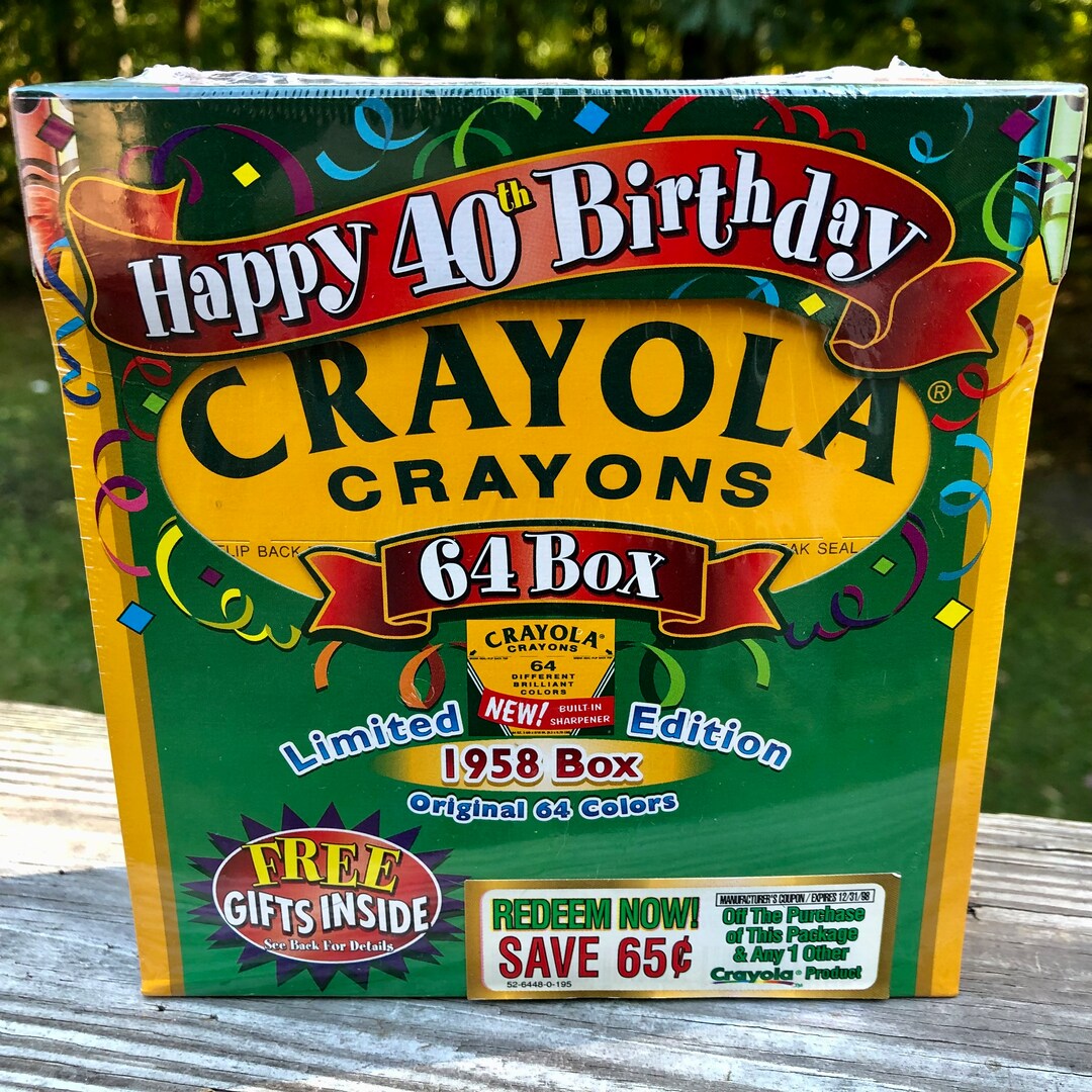 Crayola Crayons 40th Anniversary 64 Crayons Limited Edition Etsy