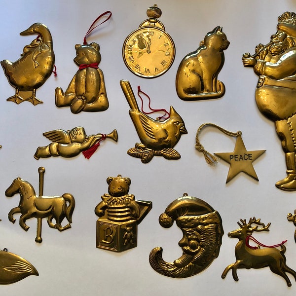 Brass Ornaments Birds Holiday Year Round Vintage John Wanamaker Unused Vintage Condition Make a Selection