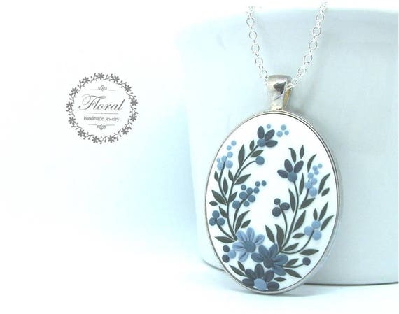 Personalized Birth Flower Necklace Birthday Gift for Her - Etsy