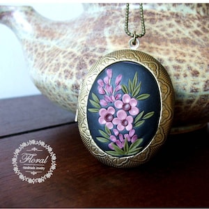 Secret Message Locket, Message Necklace, Custom Quote Locket, Multi photo locket, Hidden Message