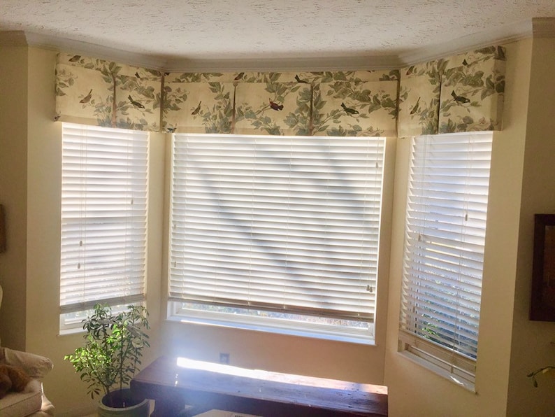 Custom Valance Box Pleated Board Mount Valance Heritage Etsy