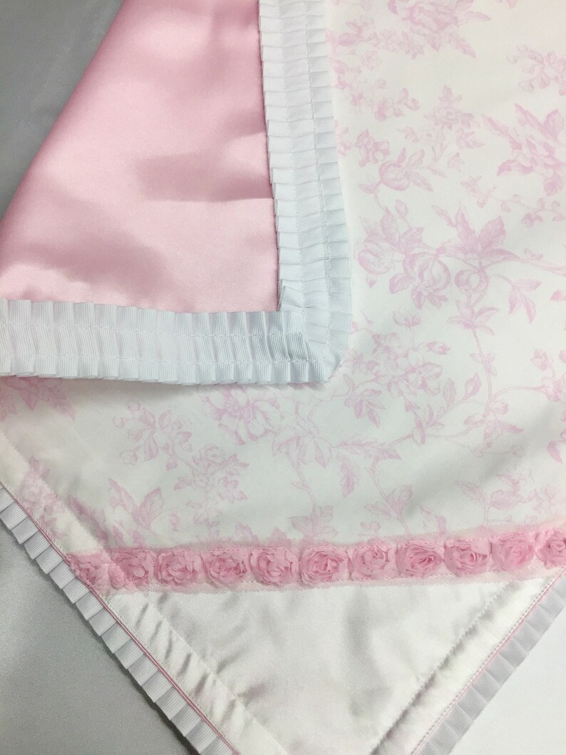 Pink Baby Blanket Personalized Baby Girl Blanket Silk Baby | Etsy