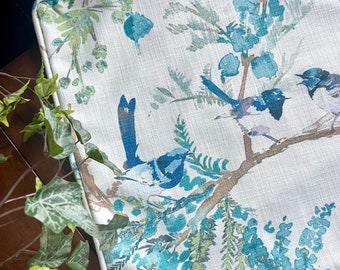 Aviary Toile Corded Pillow Cover: French Country Bird Home Decor