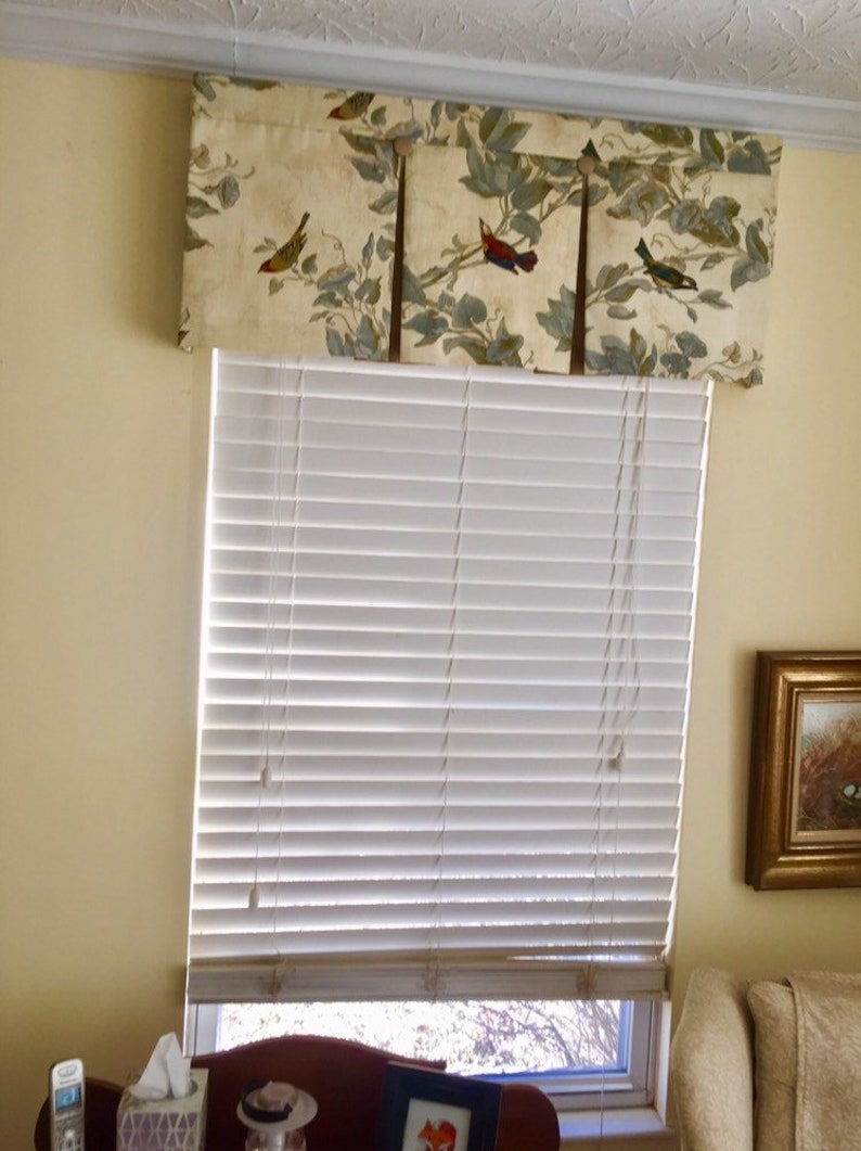 Custom Valance Box Pleated Board Mount Valance Heritage Etsy