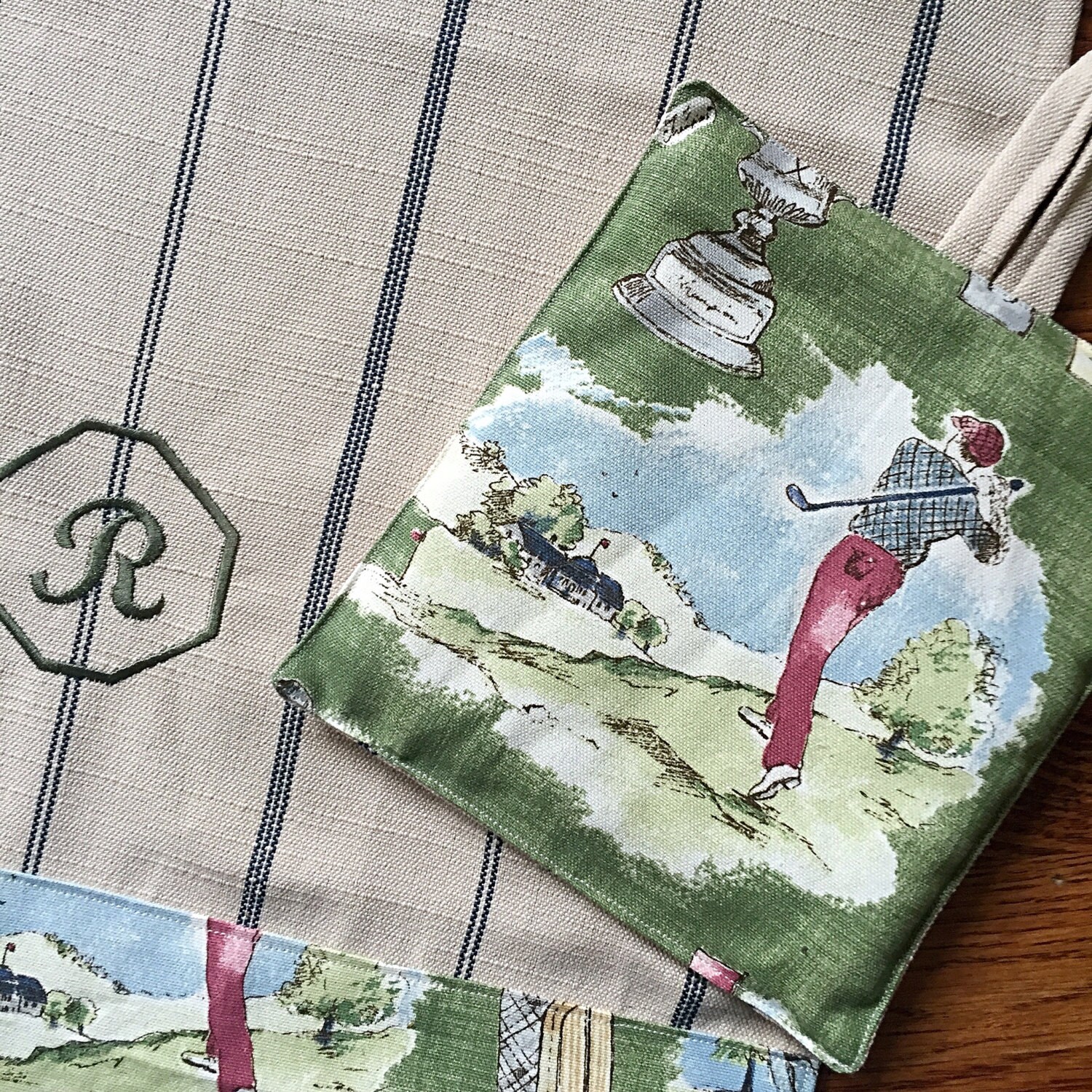 Golf Towel Golf Kitchen Towel Golf Gifts Personalized Golf Etsy