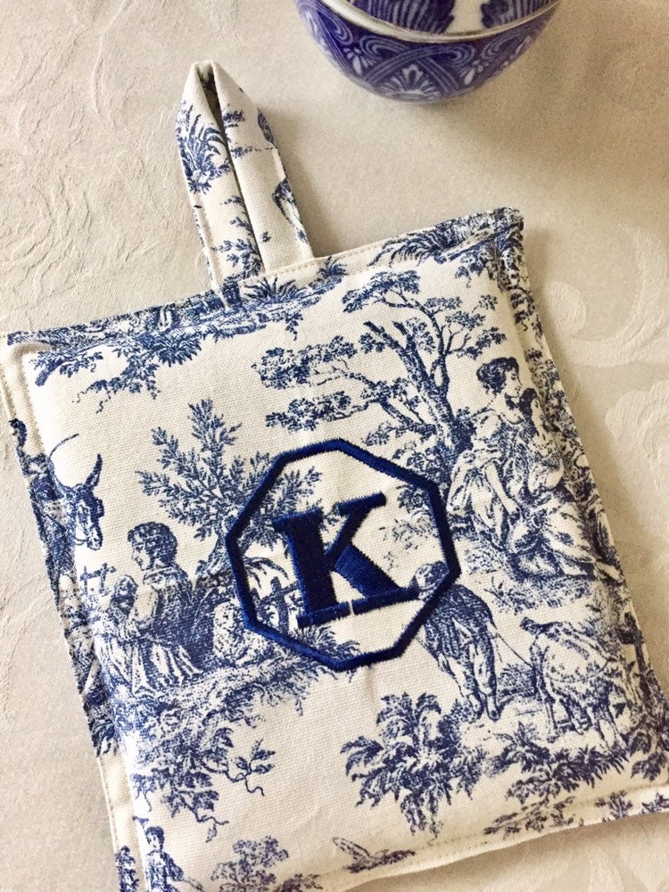 Dutch Farm Blue Work Towel & Potholder Set main image 1