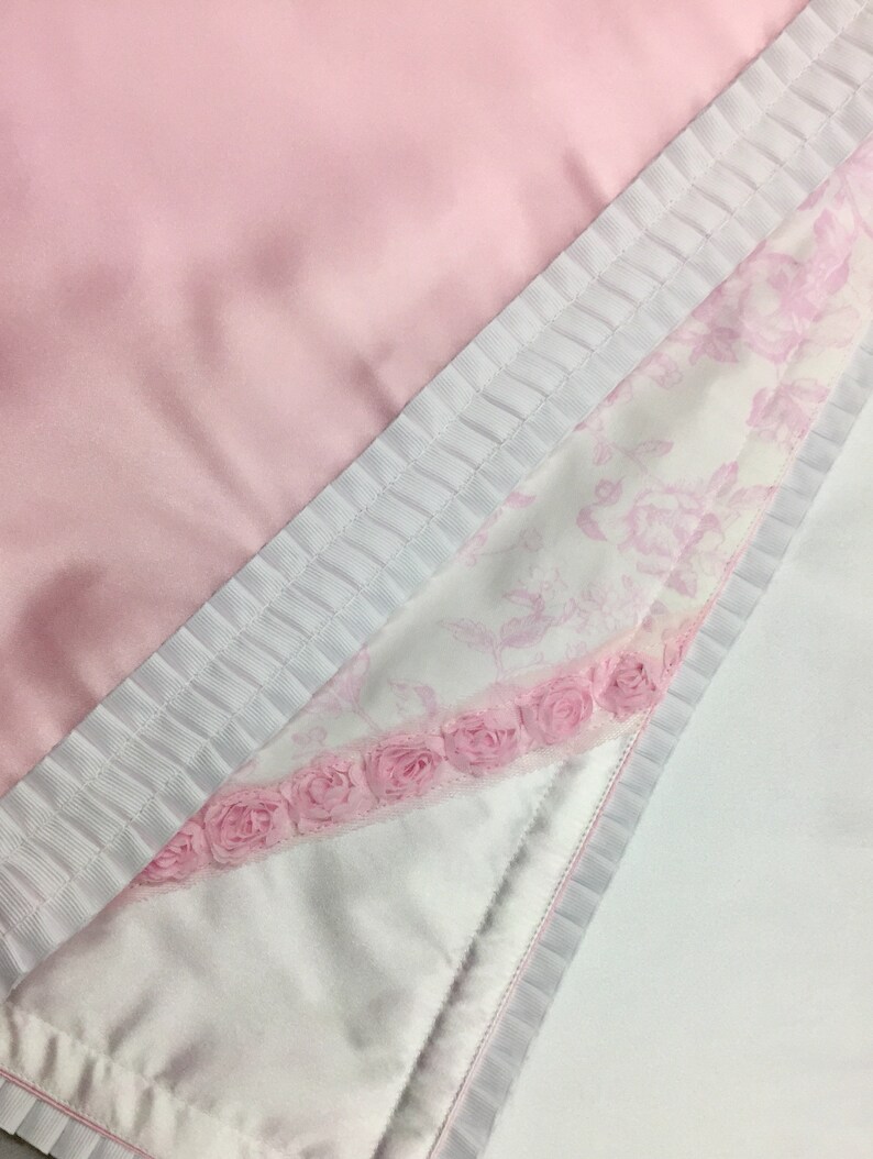 Pink Baby Blanket Personalized Baby Girl Blanket Silk Baby | Etsy